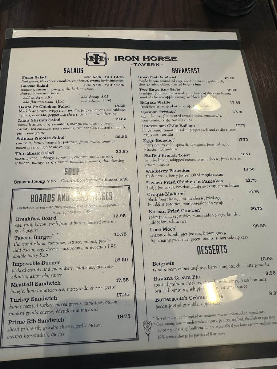 Menu Iron Horse Tavern Folsom-5