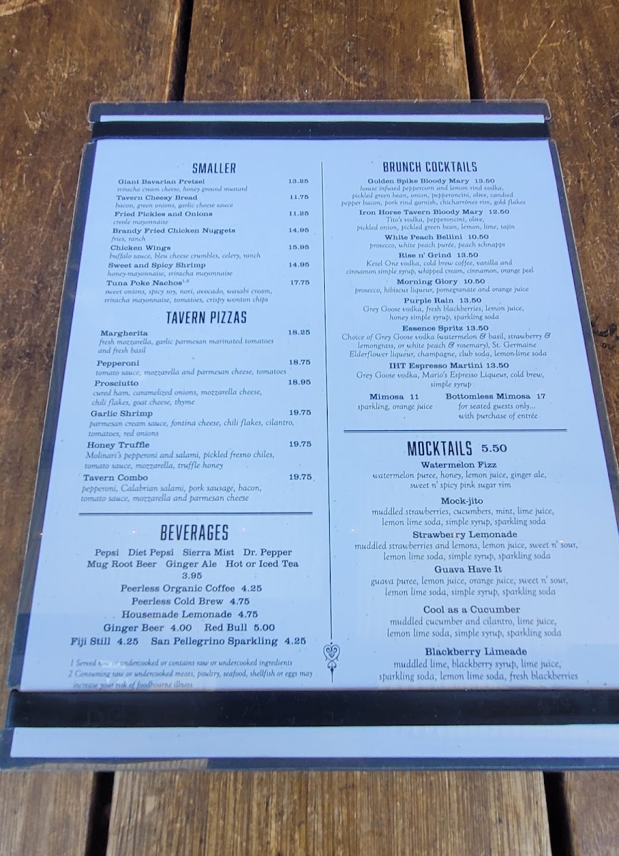 Menu Iron Horse Tavern Folsom-7