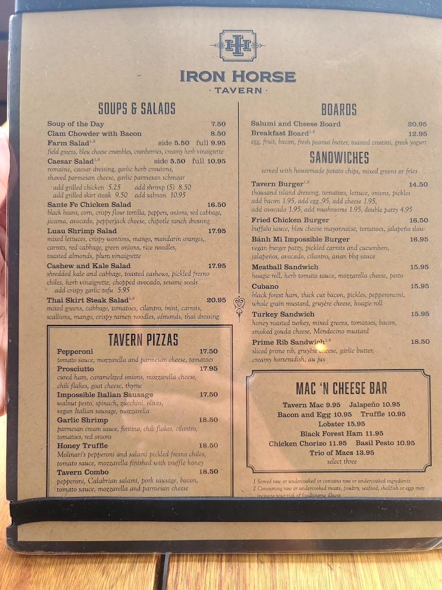 Menu Iron Horse Tavern Folsom-8