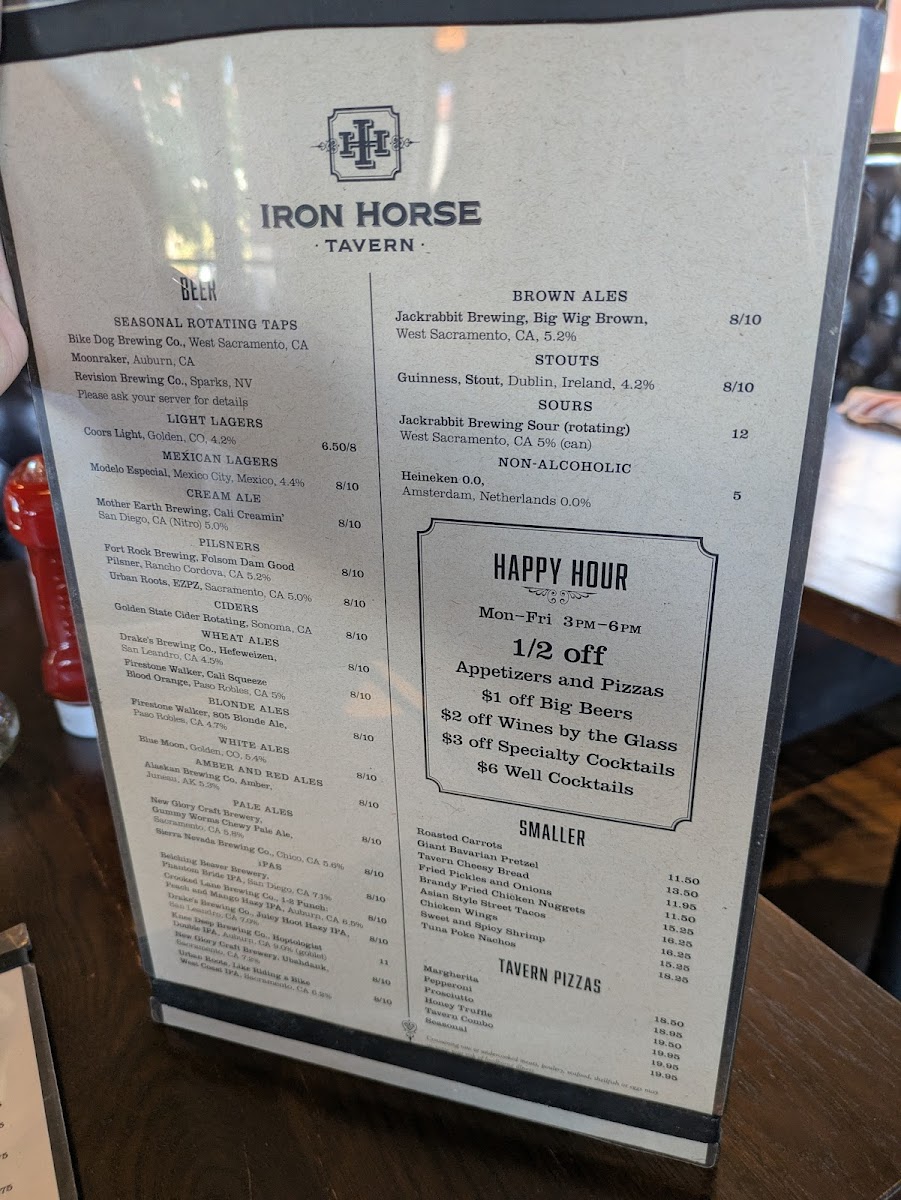 Menu Iron Horse Tavern Folsom-9